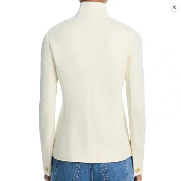 NWT rag & bone Slade Textured Knit Blazer Jacket Off White retro - Picture 4 of 10